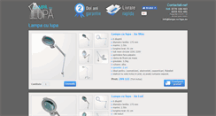 Desktop Screenshot of lampa-cu-lupa.eu